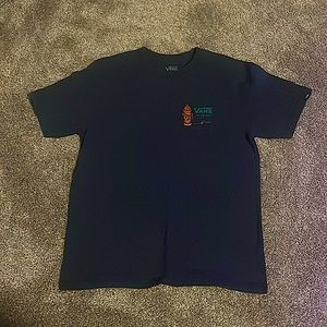 Navy Vans skateboarding dog t-shirt